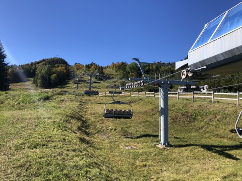 Chairlift during an actual load test