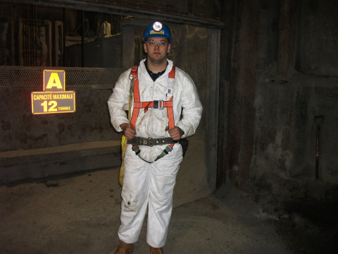 Wire Rope Inspection in an underground mine